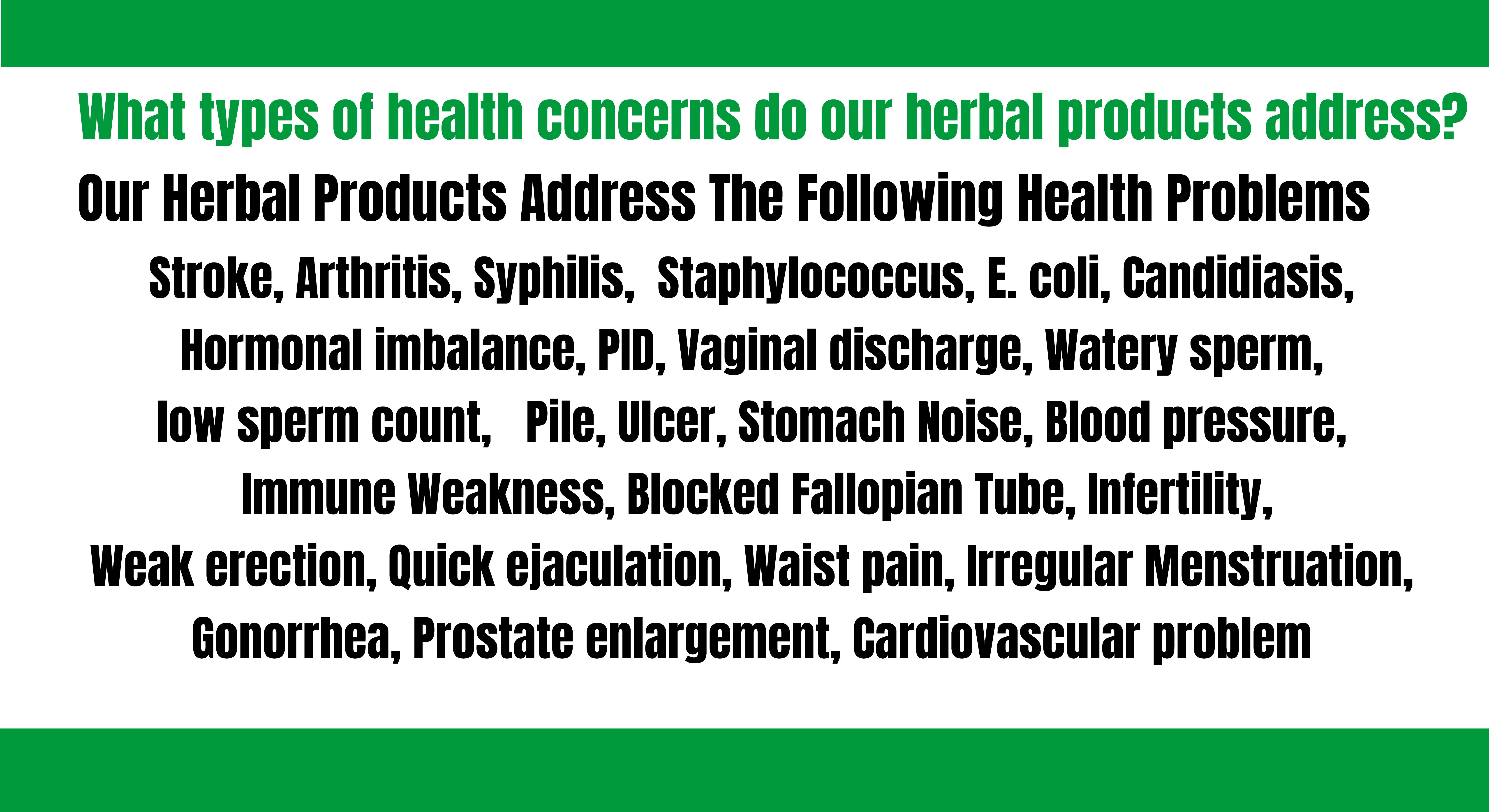 Natural herbal remedies and wellness products